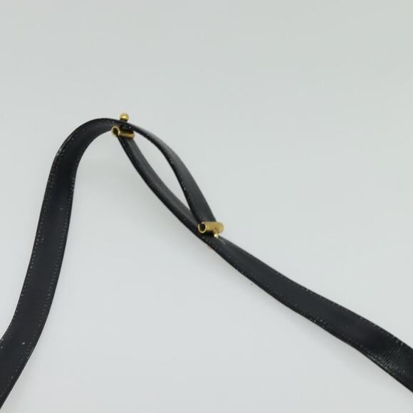 DIOR Trotter Canvas Shoulder Bag Navy Gold - Picture 14 of 16